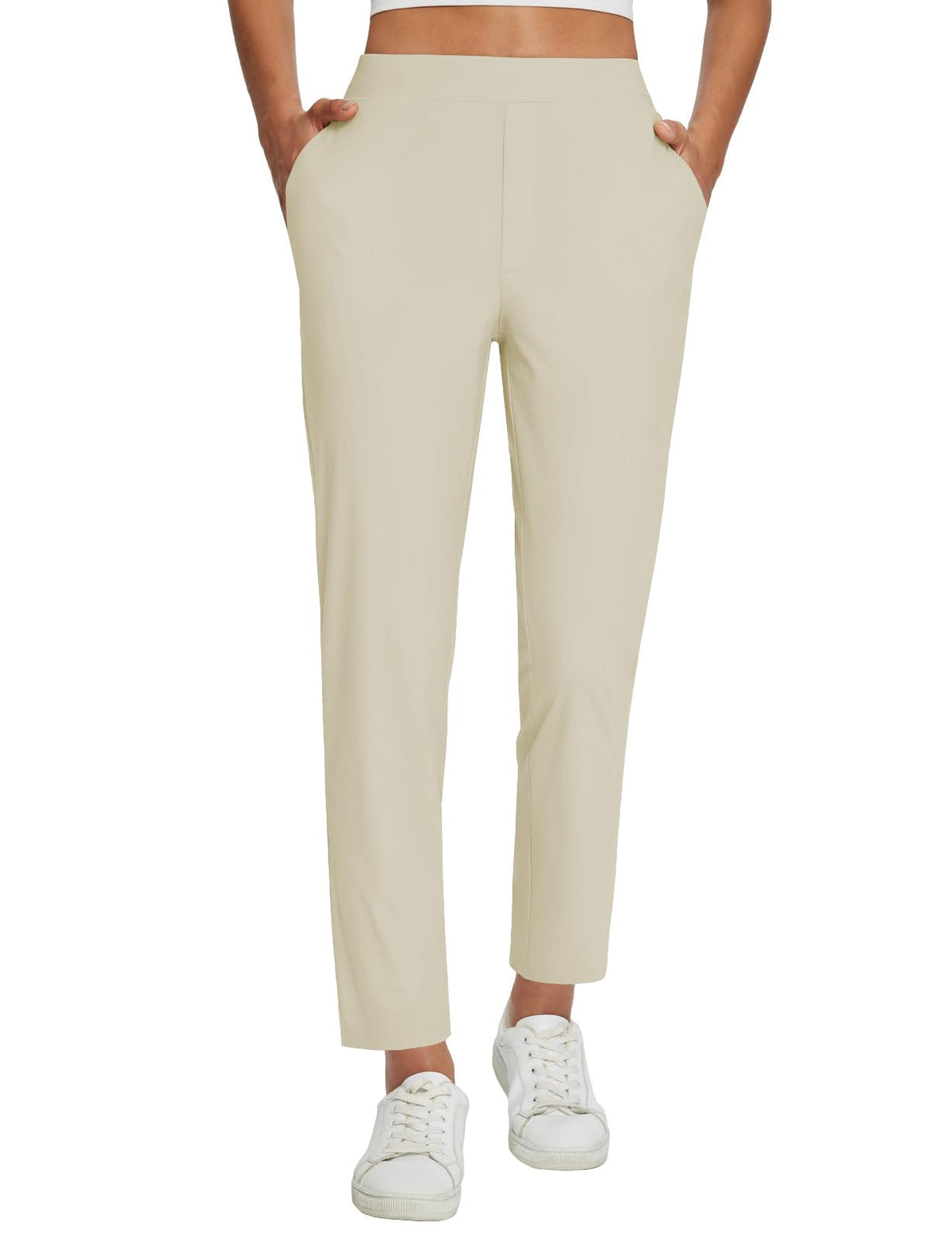 baleaf Women's Travel Pants Lightweight Stretch with Zip Pockets