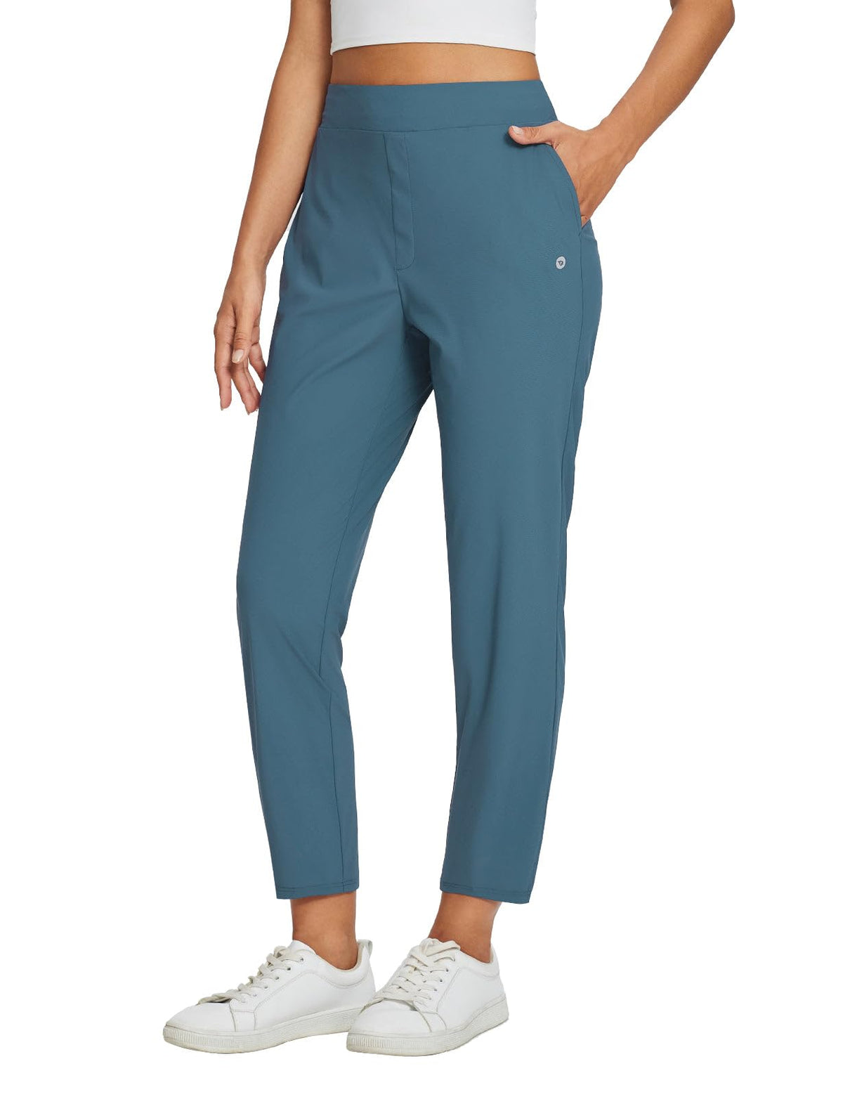 baleaf Women's Travel Pants Lightweight Stretch with Zip Pockets