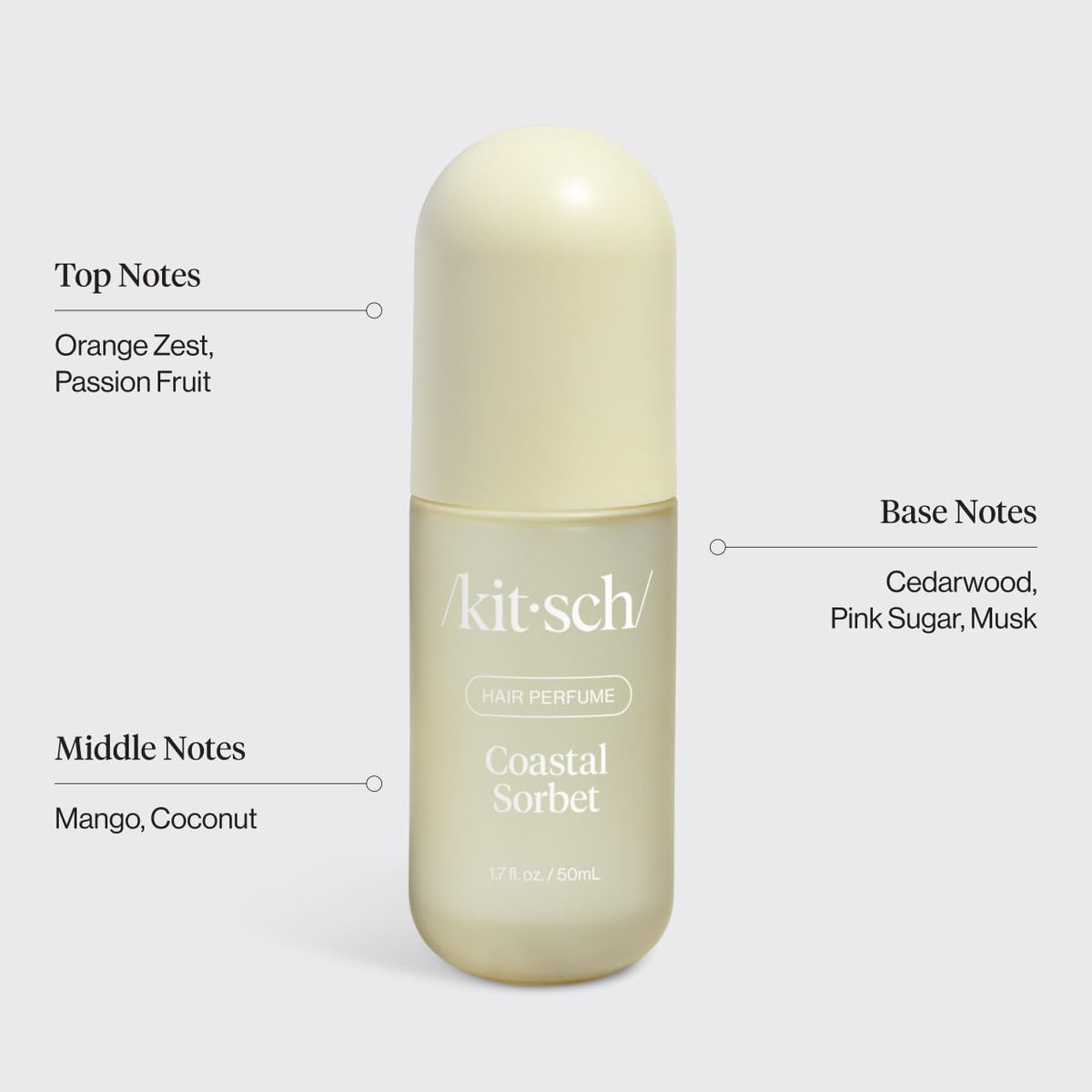 Kitsch Hair Perfume for Women – Hair Spray & Body Mist – Amber Shores, 50mL