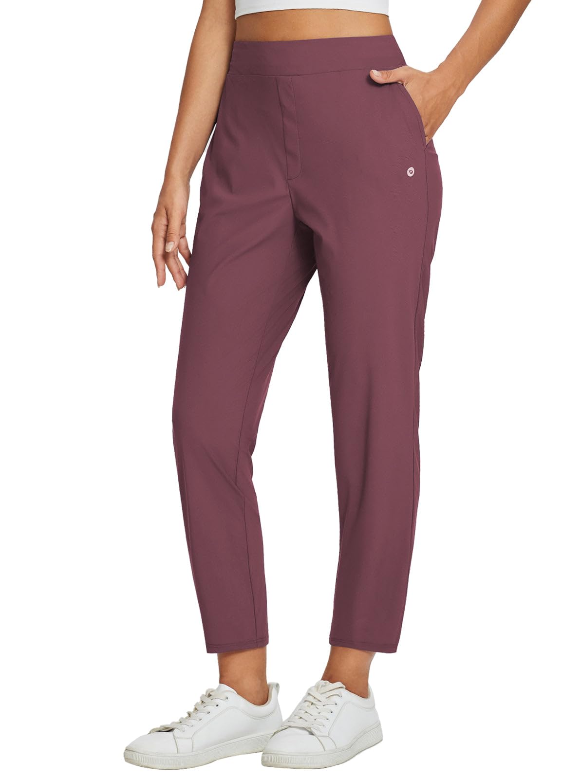 baleaf Women's Travel Pants Lightweight Stretch with Zip Pockets