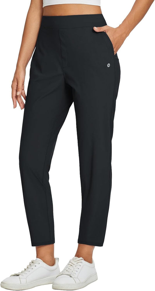 baleaf Women's Travel Pants Lightweight Stretch with Zip Pockets