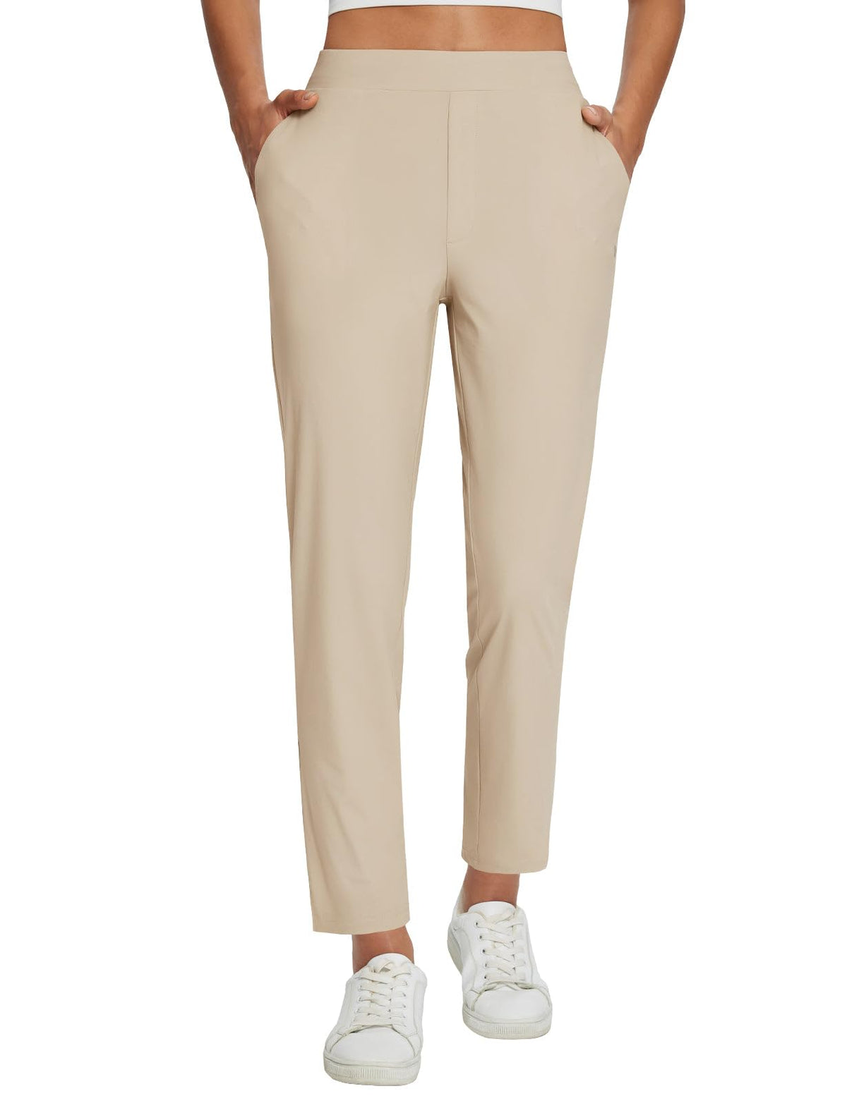 baleaf Women's Travel Pants Lightweight Stretch with Zip Pockets