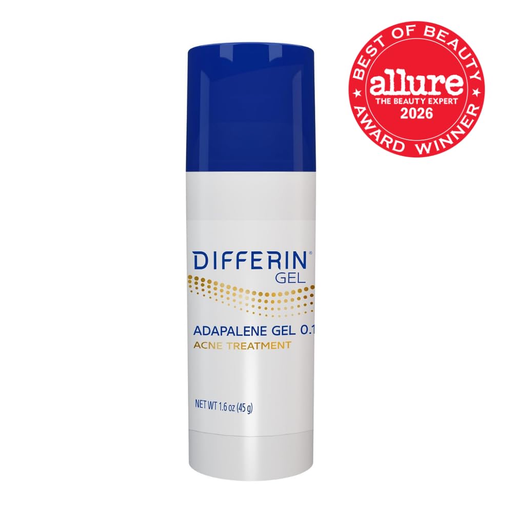 Differin Acne Retinoid Treatment Gel, 0.1% Adapalene, 45g Pump