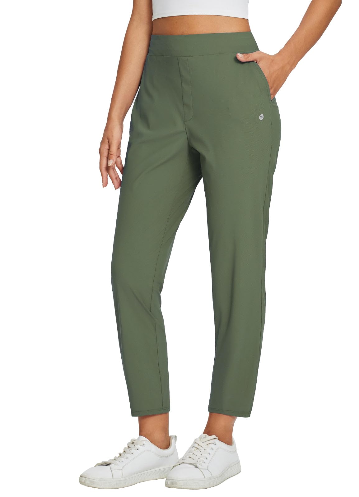 baleaf Women's Travel Pants Lightweight Stretch with Zip Pockets