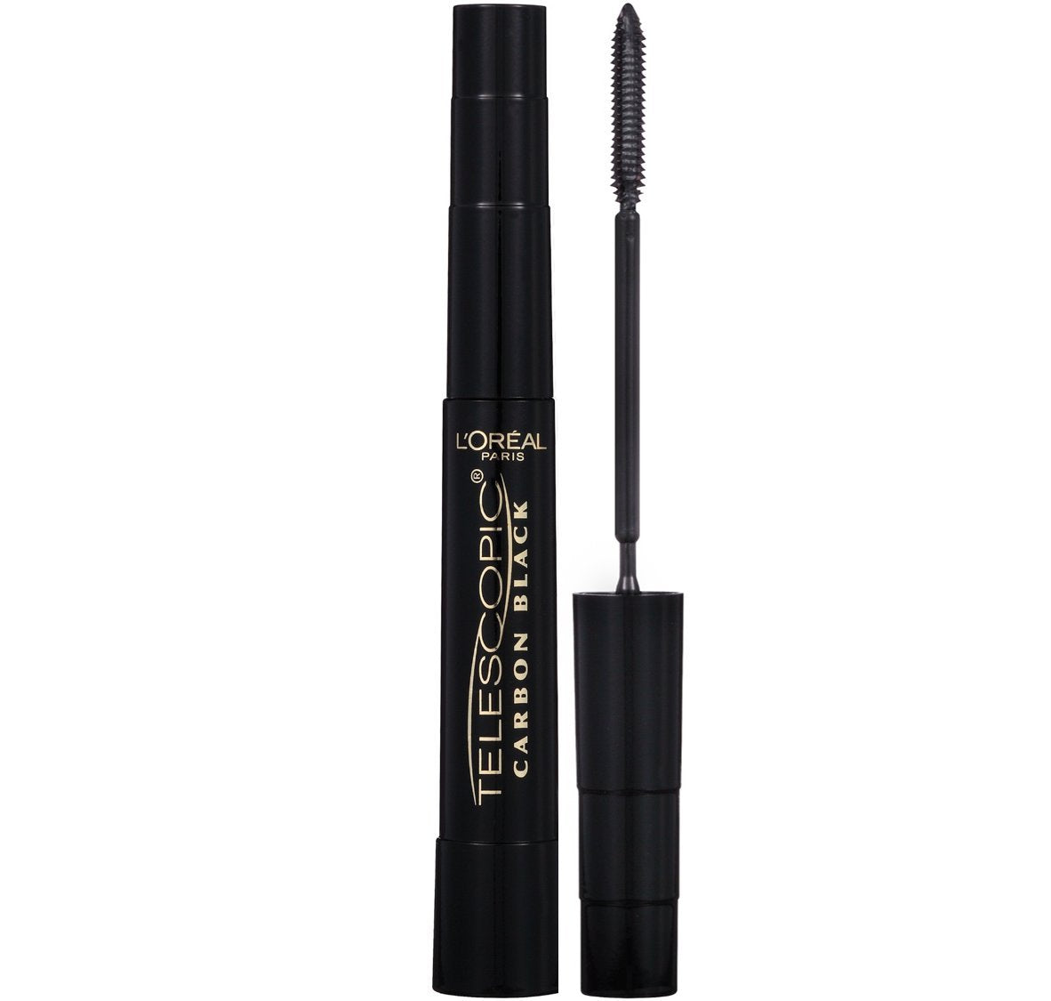 L’Oreal Paris Makeup Original Telescopic Mascara, Separating Mascara Volume and Length Formula, Washable, Blackest Black, 0.27 Fl Oz., 1 Count
