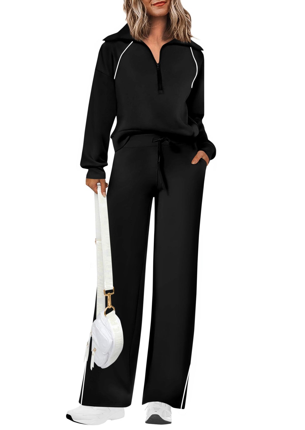 PRETTYGARDEN Women's 2 Piece Matching Lounge Set Sweatsuits