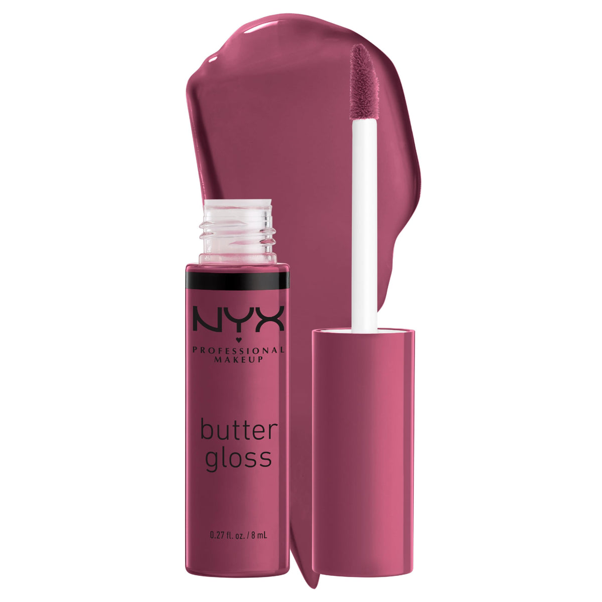 NYX PROFESSIONAL MAKEUP Butter Gloss, Non-Sticky Lip Gloss - Sugar Glass ,Clear
