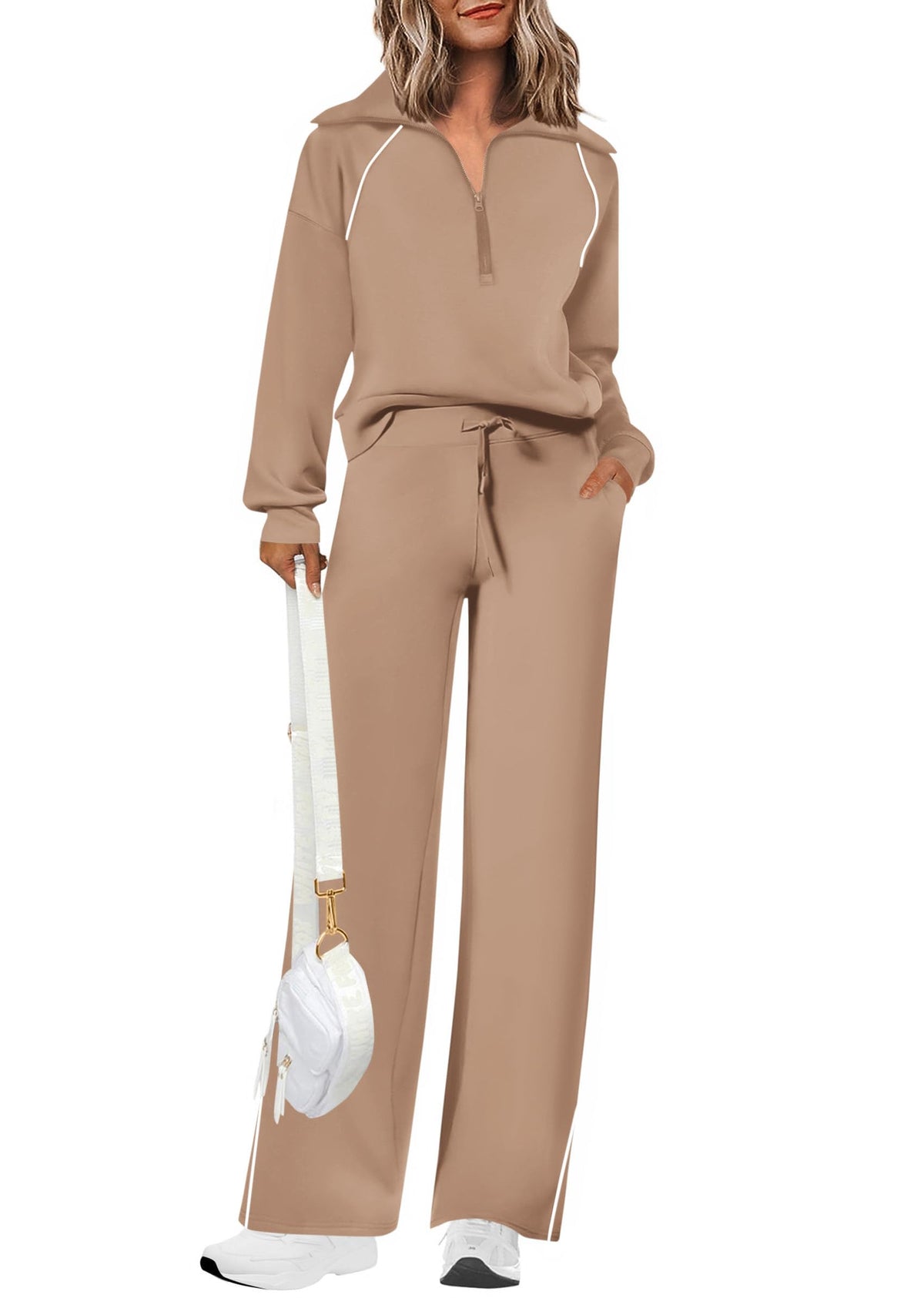 PRETTYGARDEN Women's 2 Piece Matching Lounge Set Sweatsuits