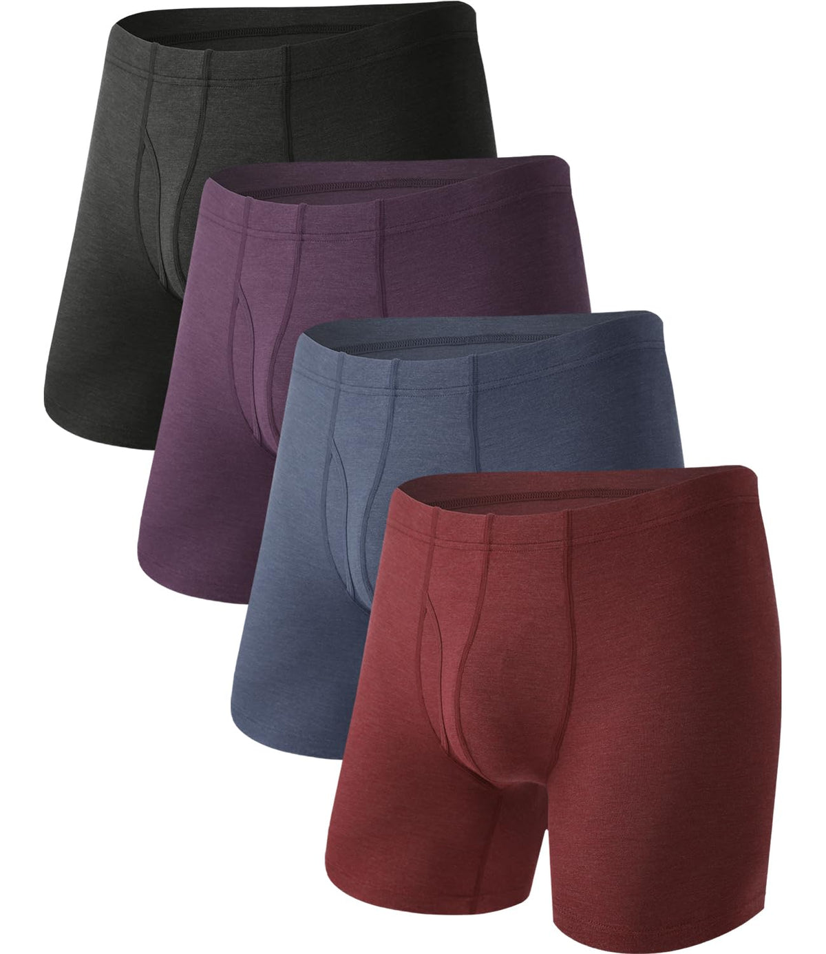 BAMBOO COOL Men's Cooling Underwear Ultra Soft Breathable Boxer Briefs Pack