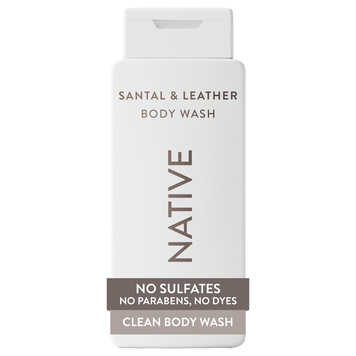 Native Clean Body Wash, Gentle & pH-balanced for Sensitive Skin, 24-Hr Freshness for Men & Women, Vegan & Cruelty-Free, Free of Sulfates & Parabens, Balsam & White Woods, 18 fl oz