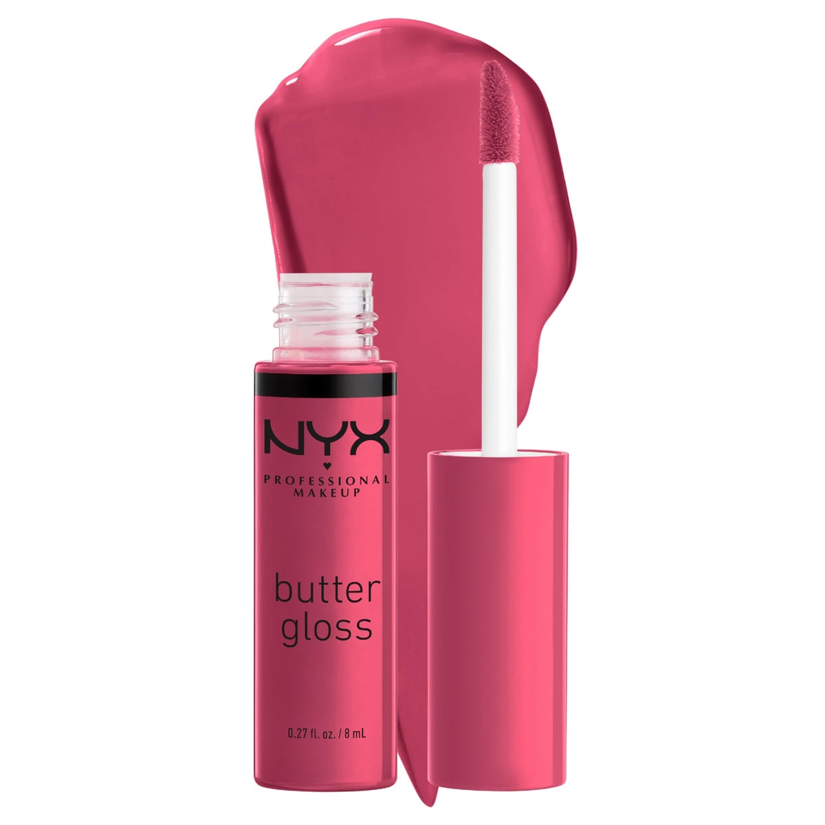 NYX PROFESSIONAL MAKEUP Butter Gloss, Non-Sticky Lip Gloss - Sugar Glass ,Clear