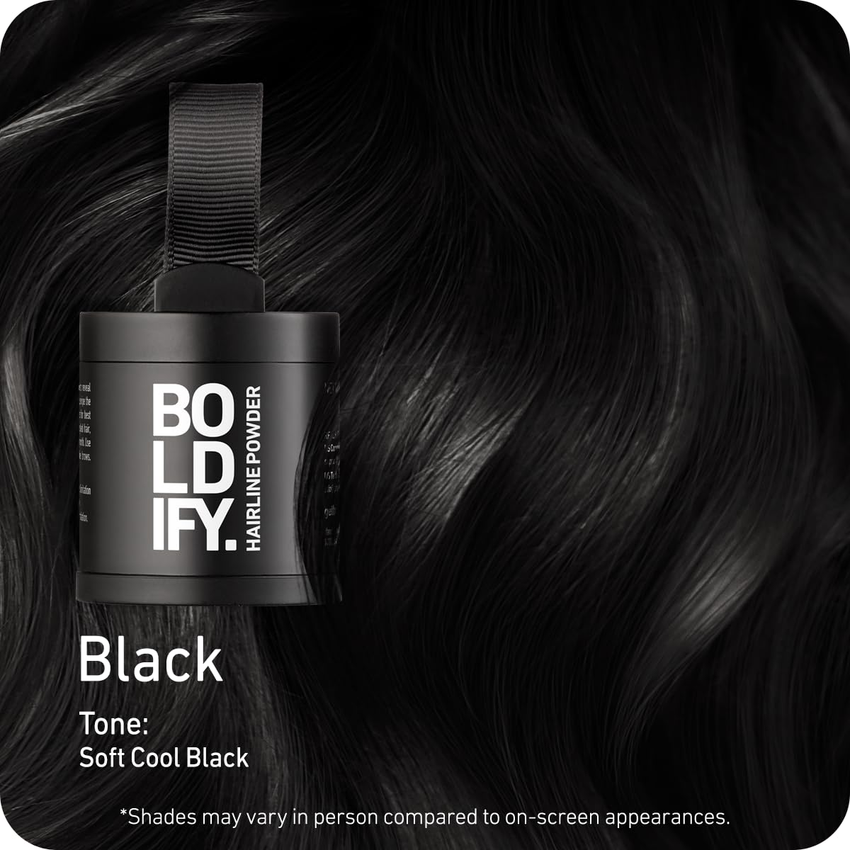 Boldify Hairline Powder, Root Touch Up Hair Color Dark Brown 4g