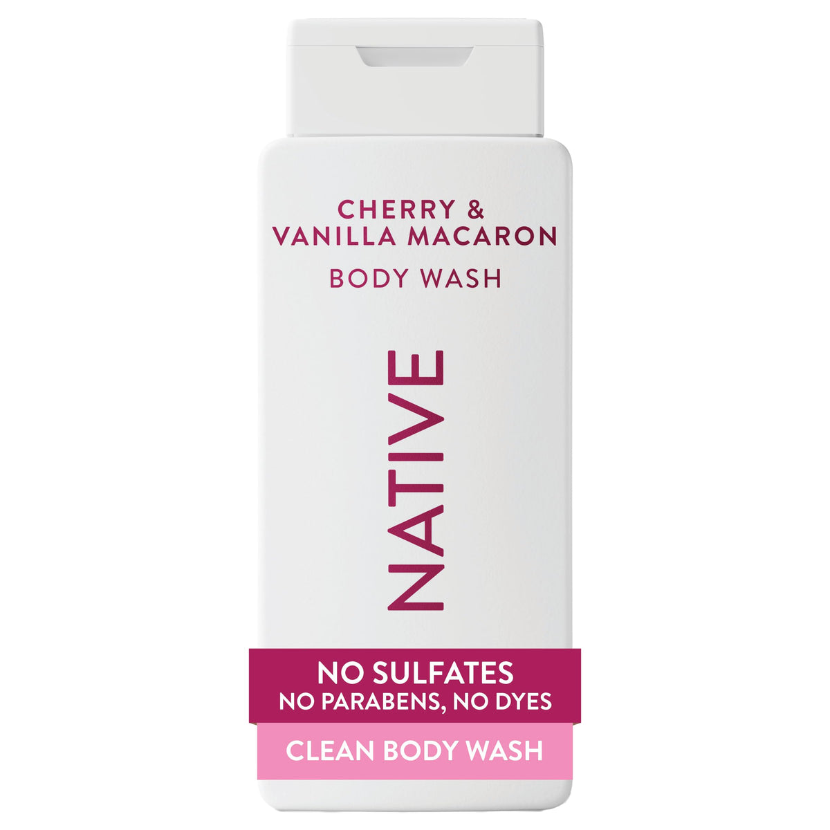 Native Clean Body Wash, Gentle & pH-balanced for Sensitive Skin, 24-Hr Freshness for Men & Women, Vegan & Cruelty-Free, Free of Sulfates & Parabens, Balsam & White Woods, 18 fl oz