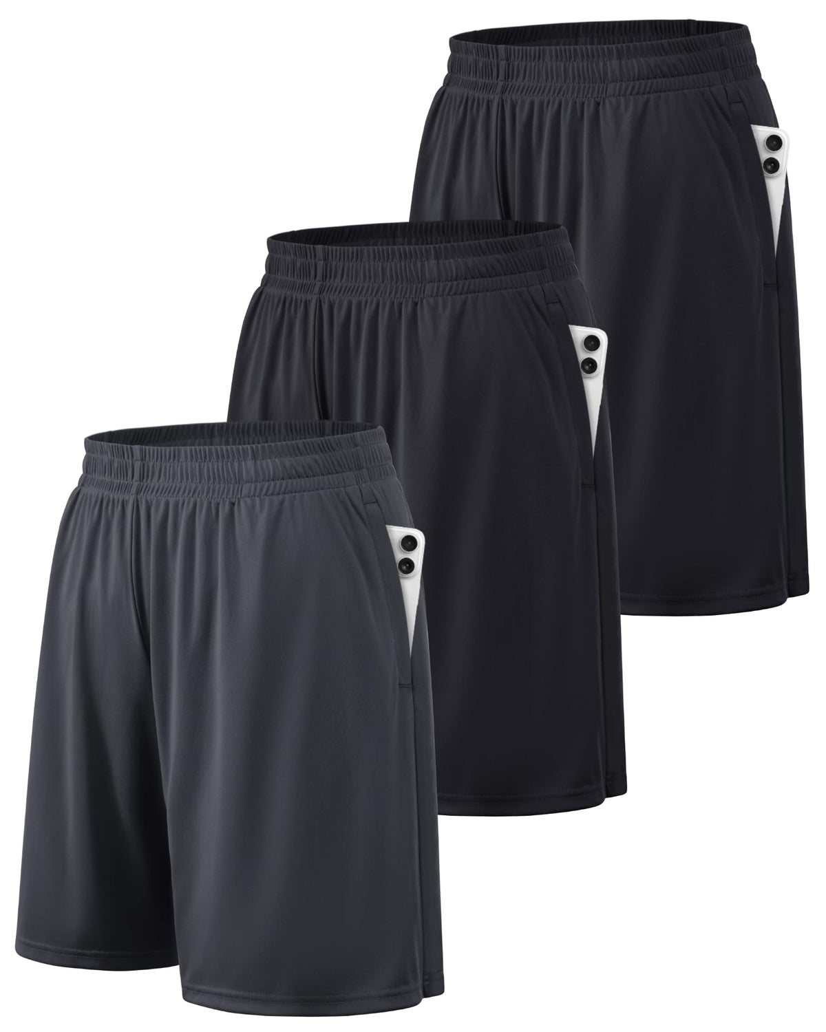 BALENNZ Mens Athletic Shorts with Pockets Quick Dry Workout Shorts Men