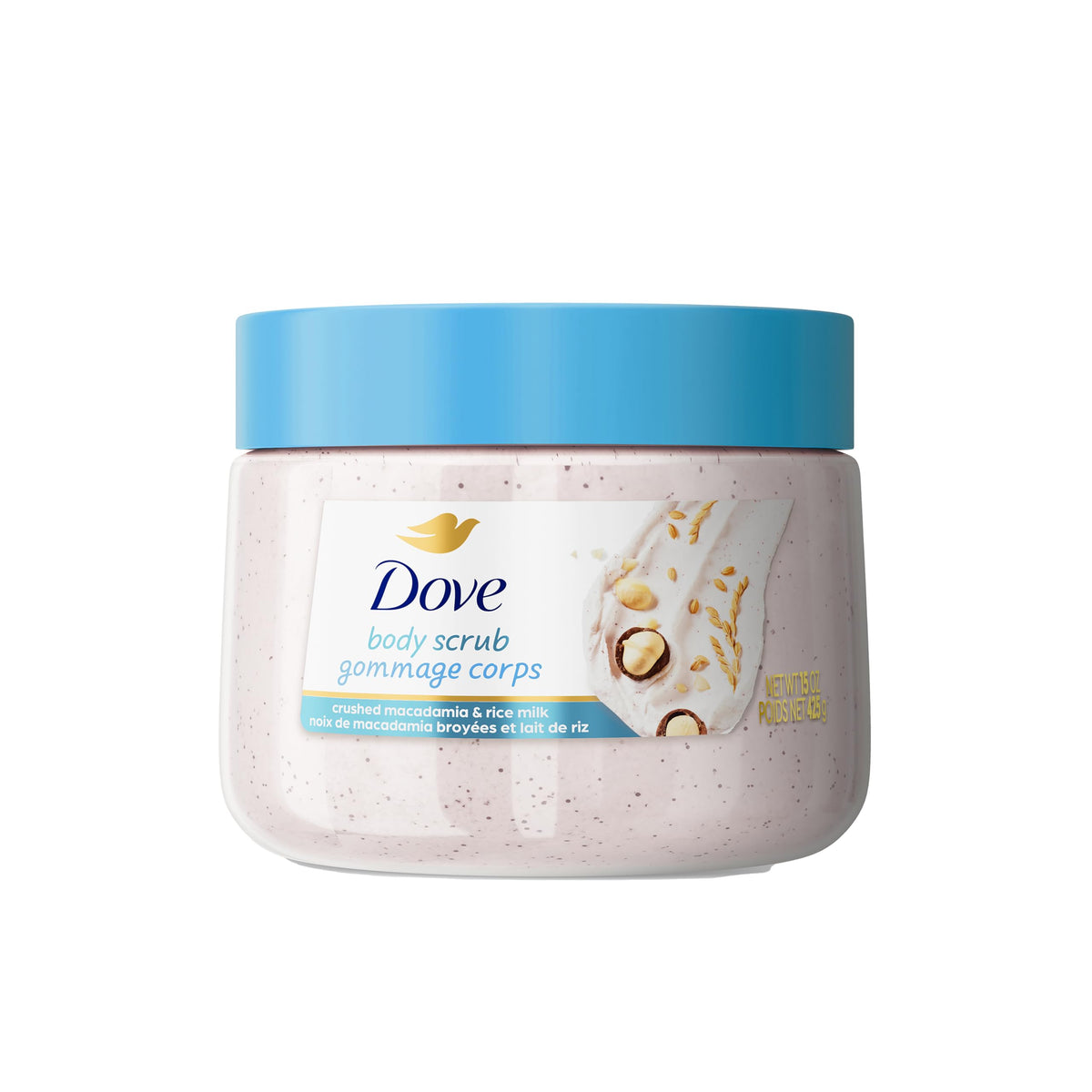 Dove Pomegranate & Shea Butter Body Scrub Exfoliates and Deeply 15 oz