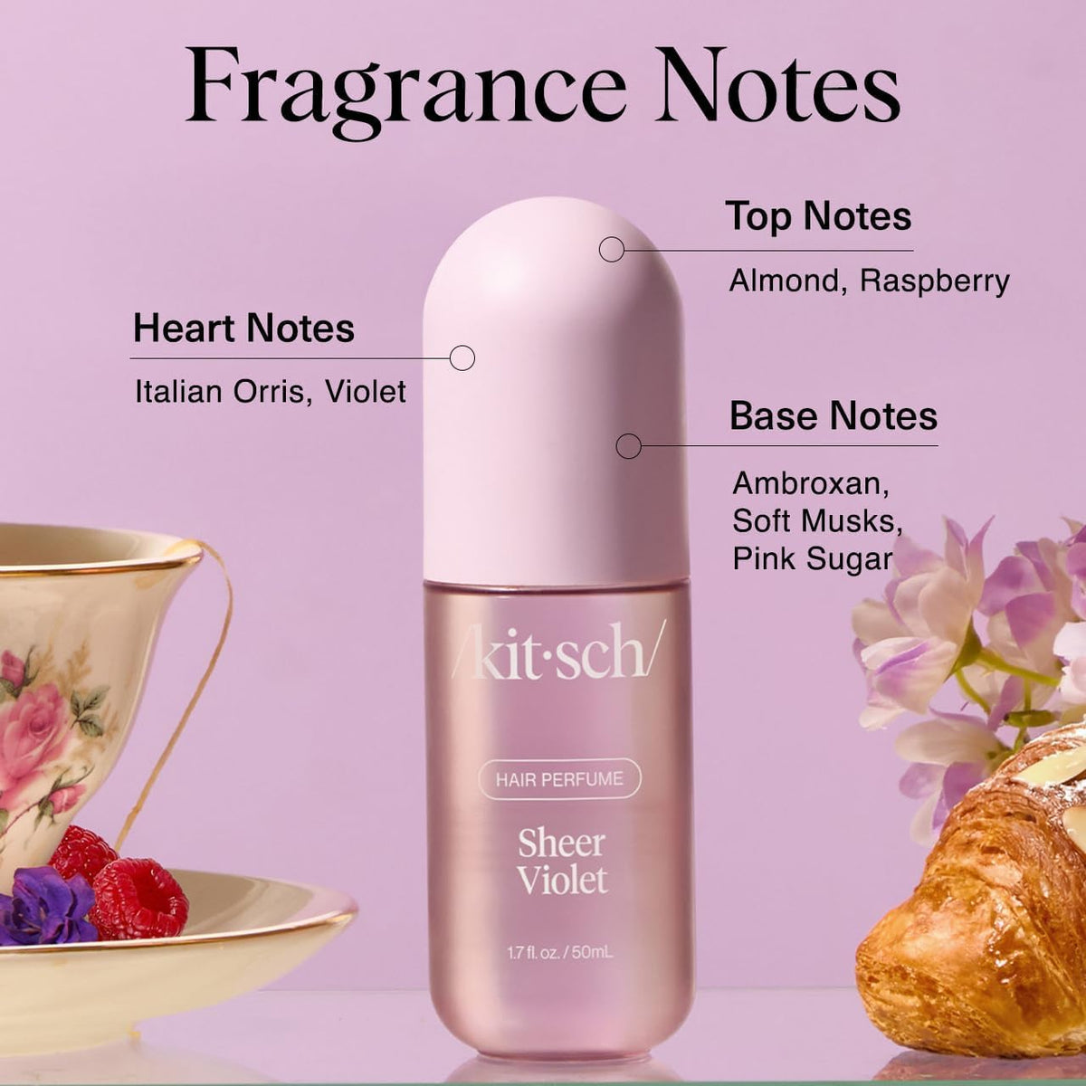 Kitsch Hair Perfume for Women – Hair Spray & Body Mist – Amber Shores, 50mL
