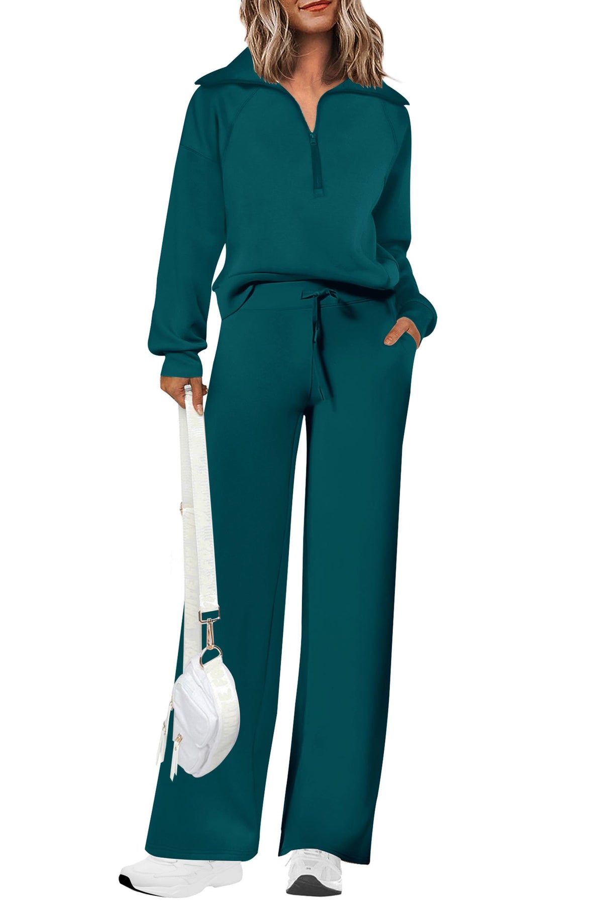 PRETTYGARDEN Women's 2 Piece Matching Lounge Set Sweatsuits