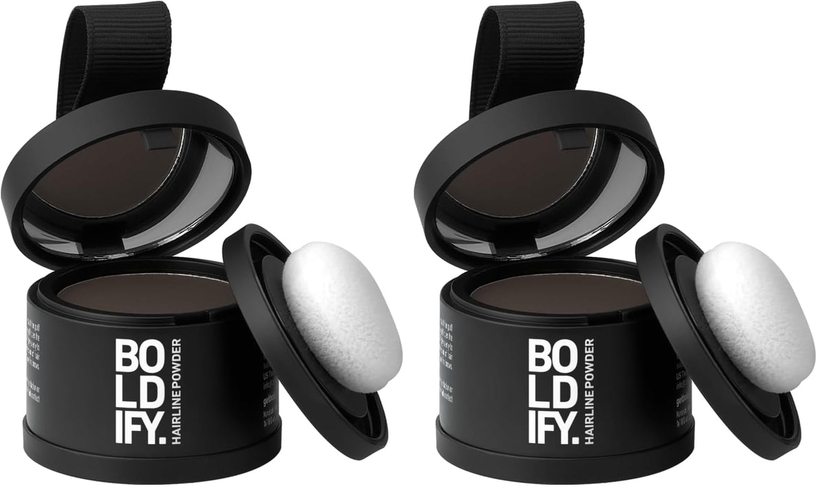 Boldify Hairline Powder, Root Touch Up Hair Color Dark Brown 4g