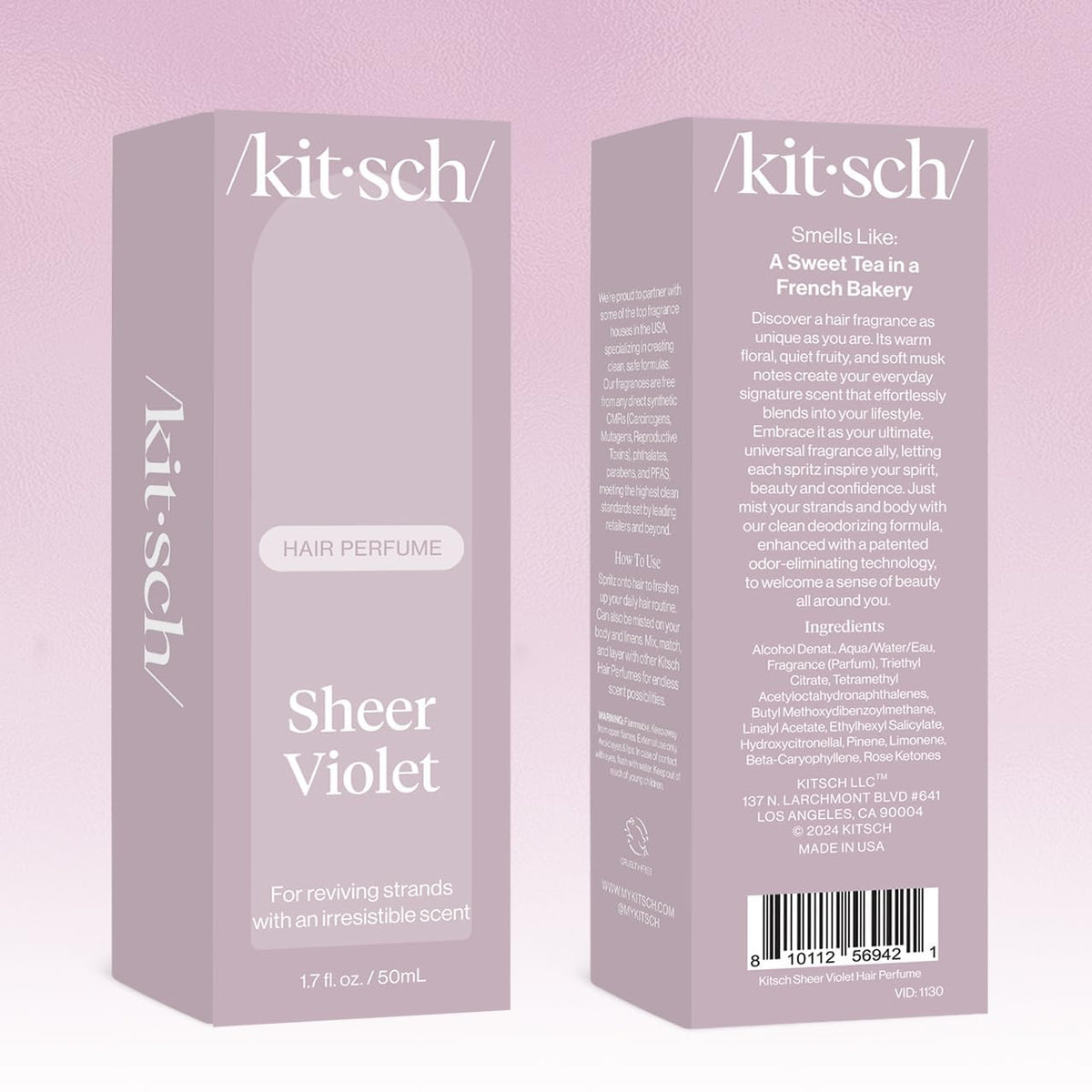 Kitsch Hair Perfume for Women – Hair Spray & Body Mist – Amber Shores, 50mL