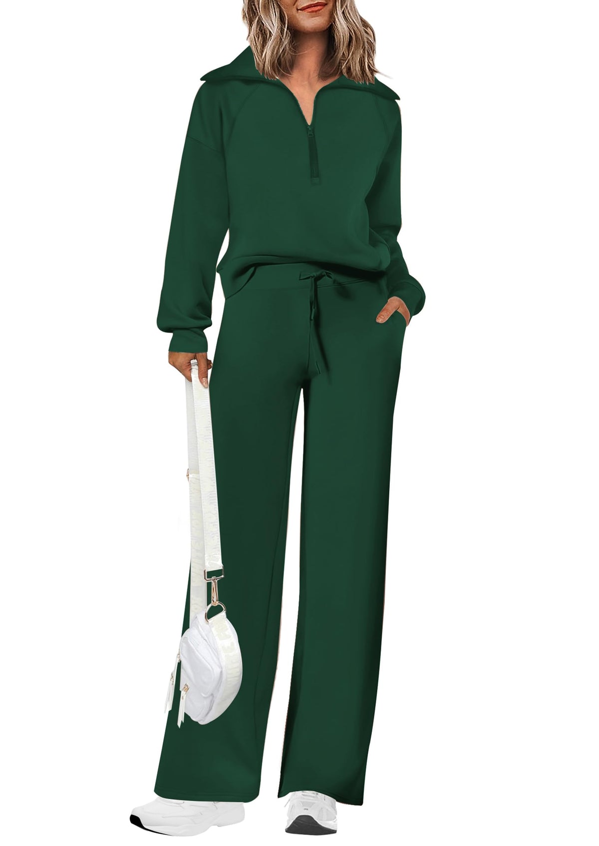 PRETTYGARDEN Women's 2 Piece Matching Lounge Set Sweatsuits