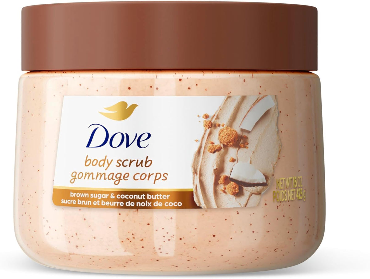 Dove Pomegranate & Shea Butter Body Scrub Exfoliates and Deeply 15 oz