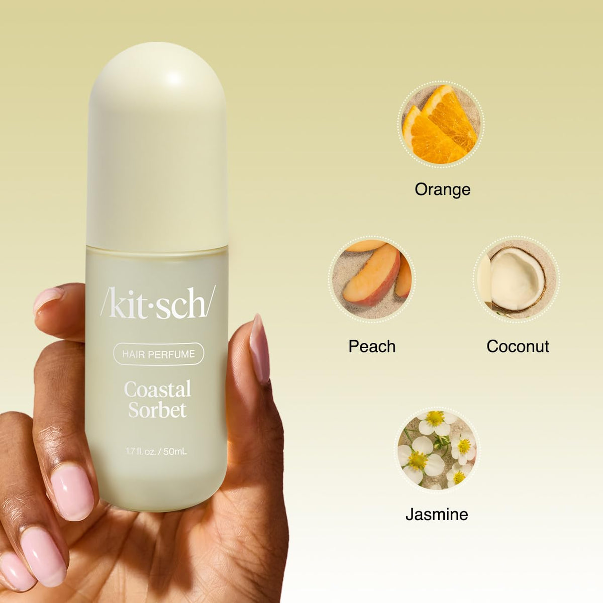 Kitsch Hair Perfume for Women – Hair Spray & Body Mist – Amber Shores, 50mL