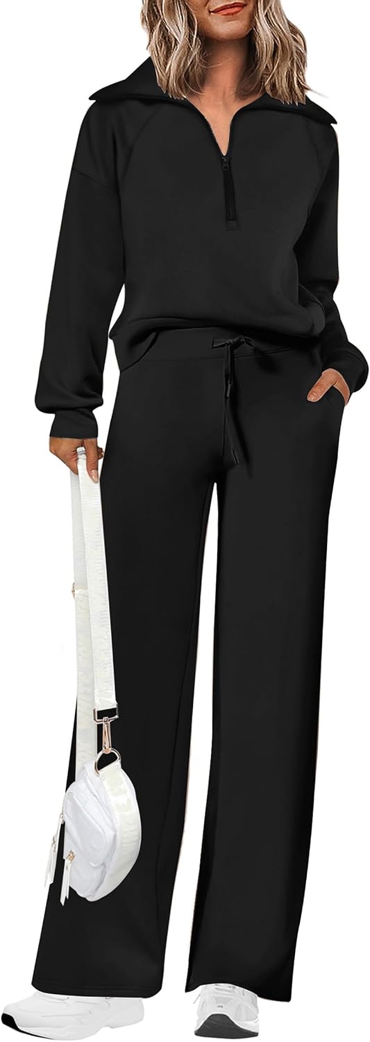 PRETTYGARDEN Women's 2 Piece Matching Lounge Set Sweatsuits