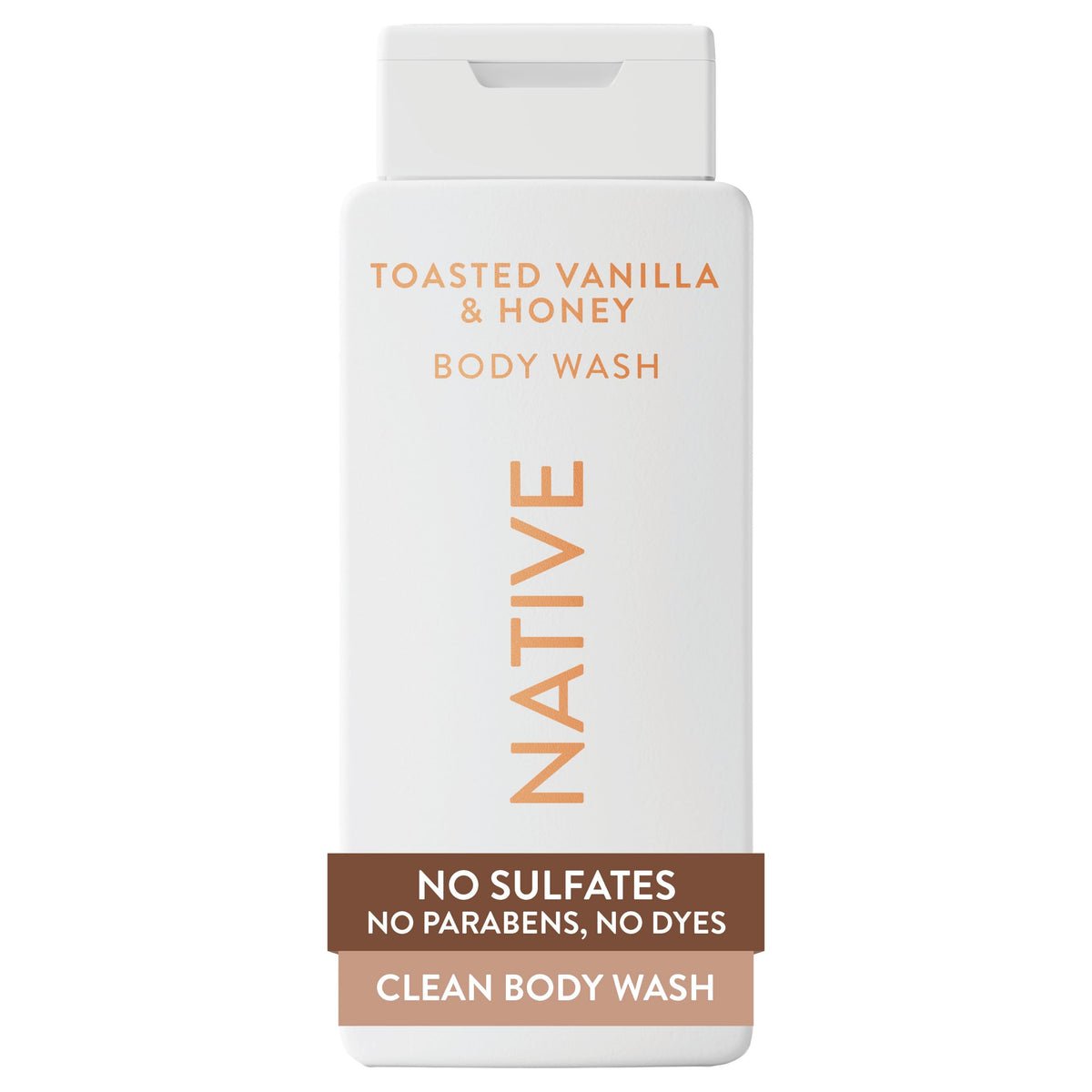 Native Clean Body Wash, Gentle & pH-balanced for Sensitive Skin, 24-Hr Freshness for Men & Women, Vegan & Cruelty-Free, Free of Sulfates & Parabens, Balsam & White Woods, 18 fl oz