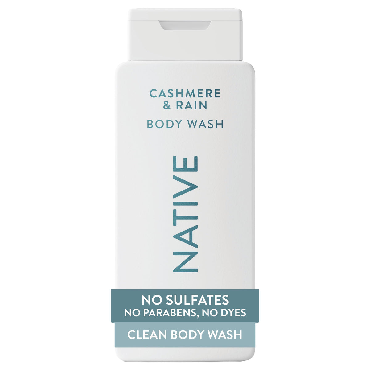 Native Clean Body Wash, Gentle & pH-balanced for Sensitive Skin, 24-Hr Freshness for Men & Women, Vegan & Cruelty-Free, Free of Sulfates & Parabens, Balsam & White Woods, 18 fl oz