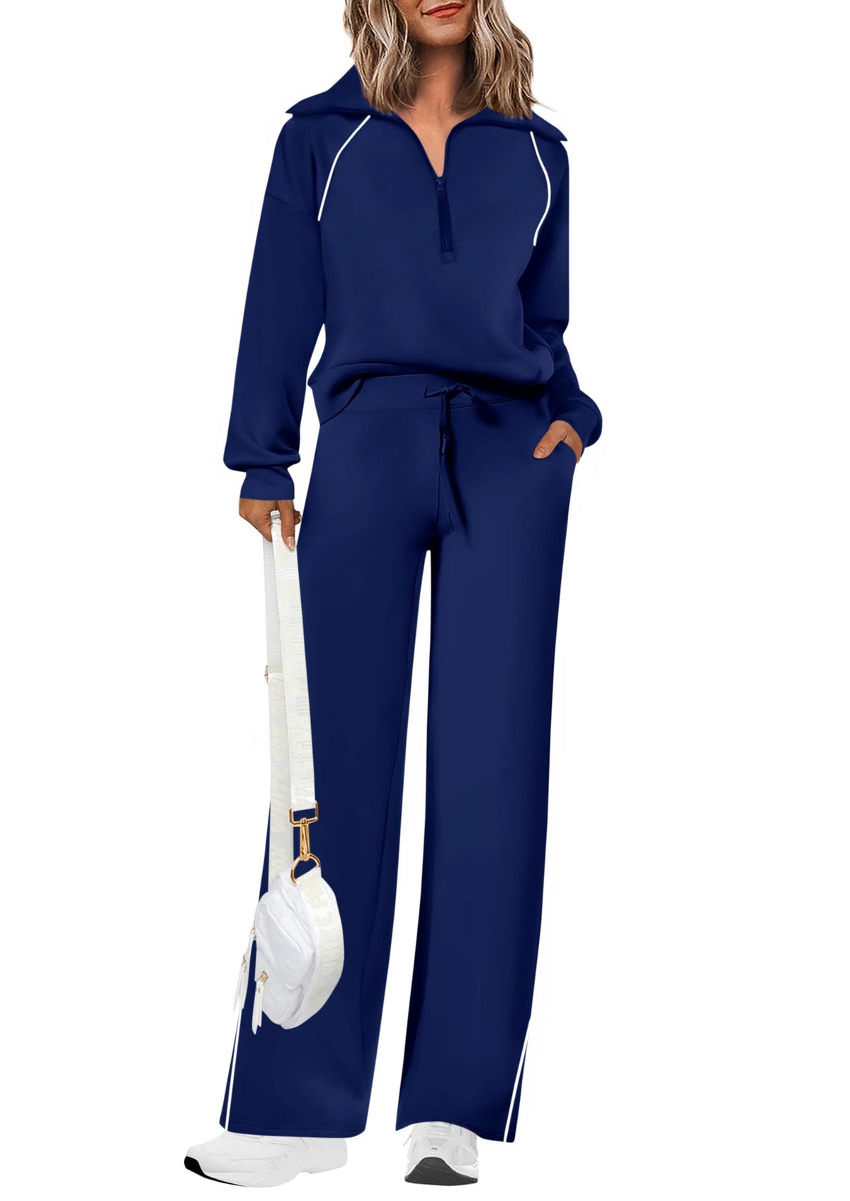 PRETTYGARDEN Women's 2 Piece Matching Lounge Set Sweatsuits