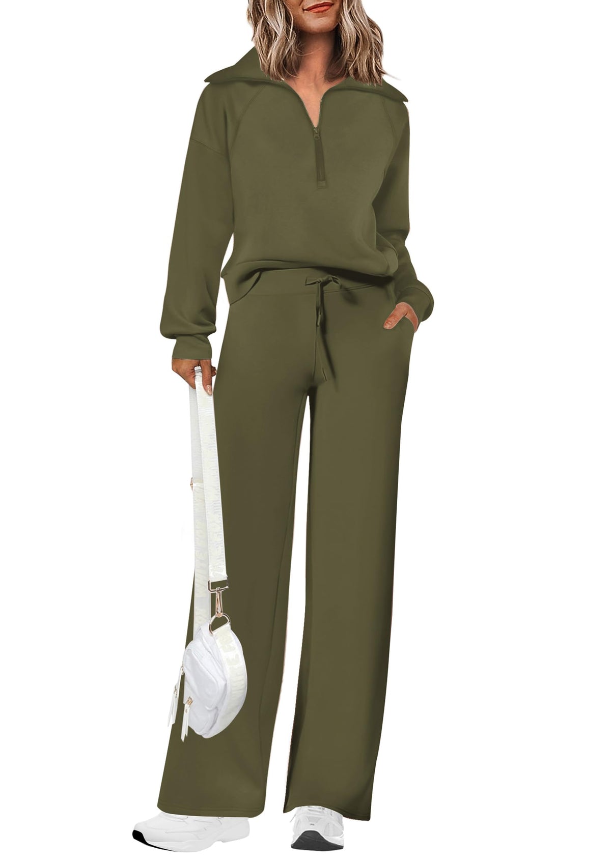 PRETTYGARDEN Women's 2 Piece Matching Lounge Set Sweatsuits