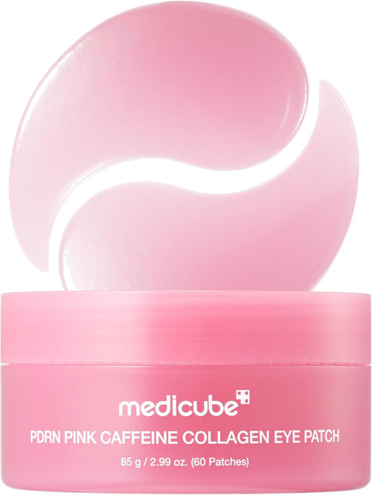 medicube Eye Patch PDRN Caffeine Collagen - Firming Gel Patches, | Age-Defying Care with Retinol & Collagen - Gel Patches for the Appearance of Dark Circles, Undereye Bags, Korean Skincare