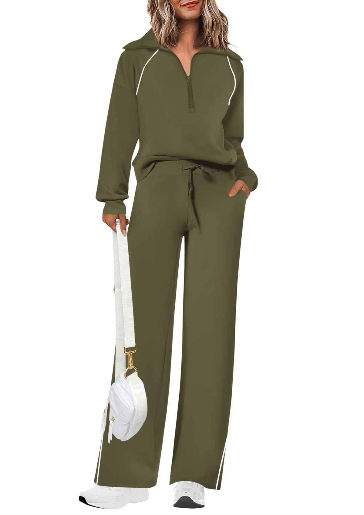 PRETTYGARDEN Women's 2 Piece Matching Lounge Set Sweatsuits
