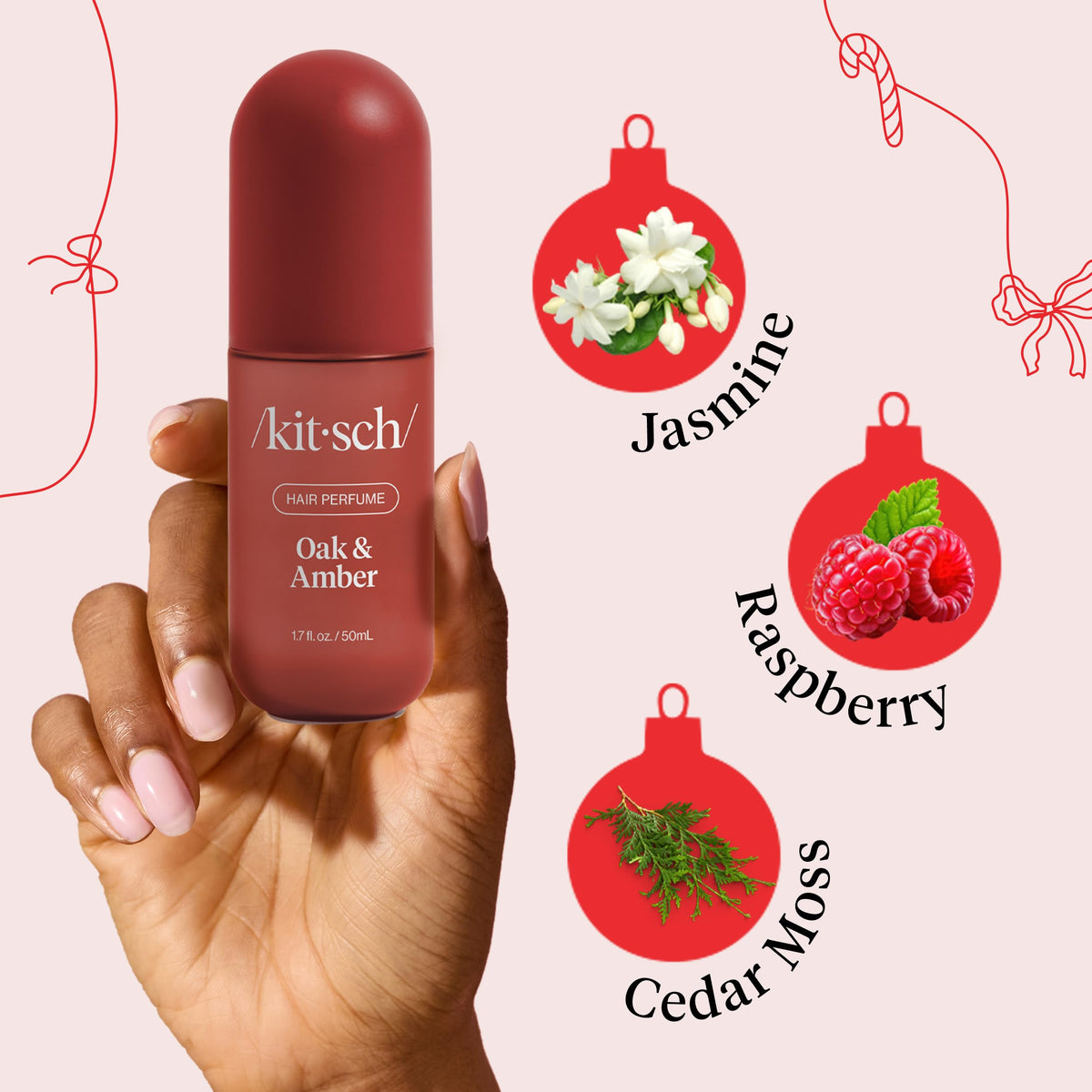 Kitsch Hair Perfume for Women – Hair Spray & Body Mist – Amber Shores, 50mL