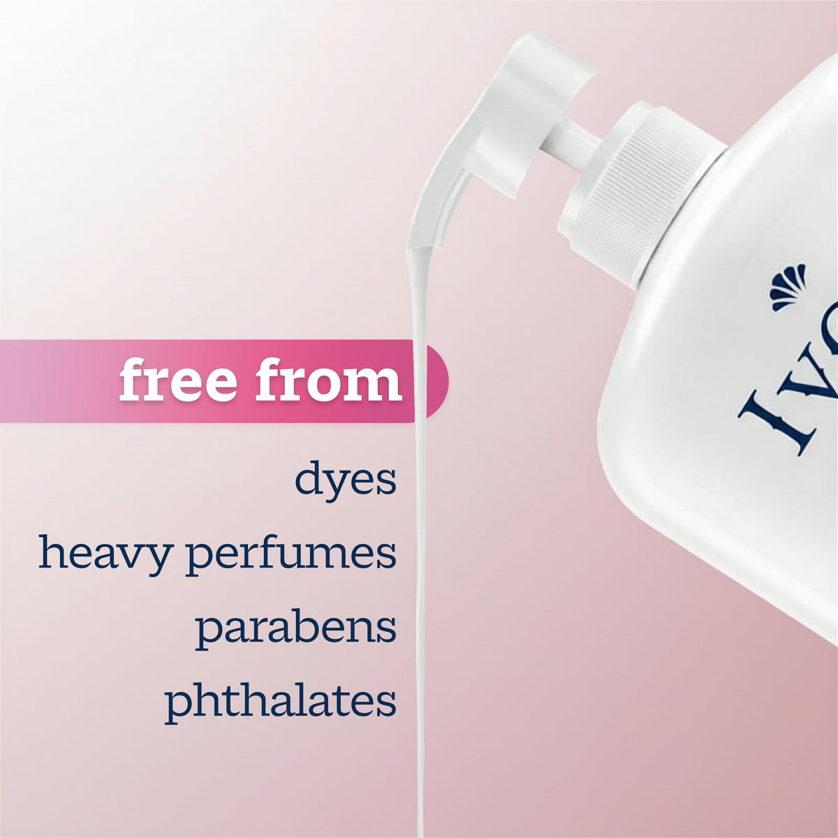 Ivory Body Wash, Designed for the Whole Family, Gentle Formula, Free of Dyes Heavy Perfumes Parabens Phthalates & Silicones, for Sensitive Skin, Designed for Skin's pH, Original Scent, 35 oz