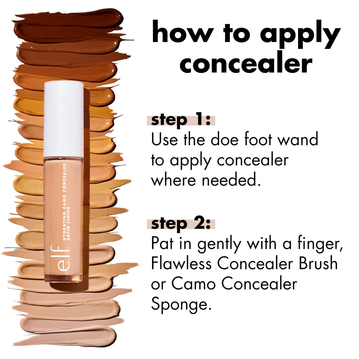 e.l.f. Hydrating Camo Concealer, Full Coverage, Fair Warm