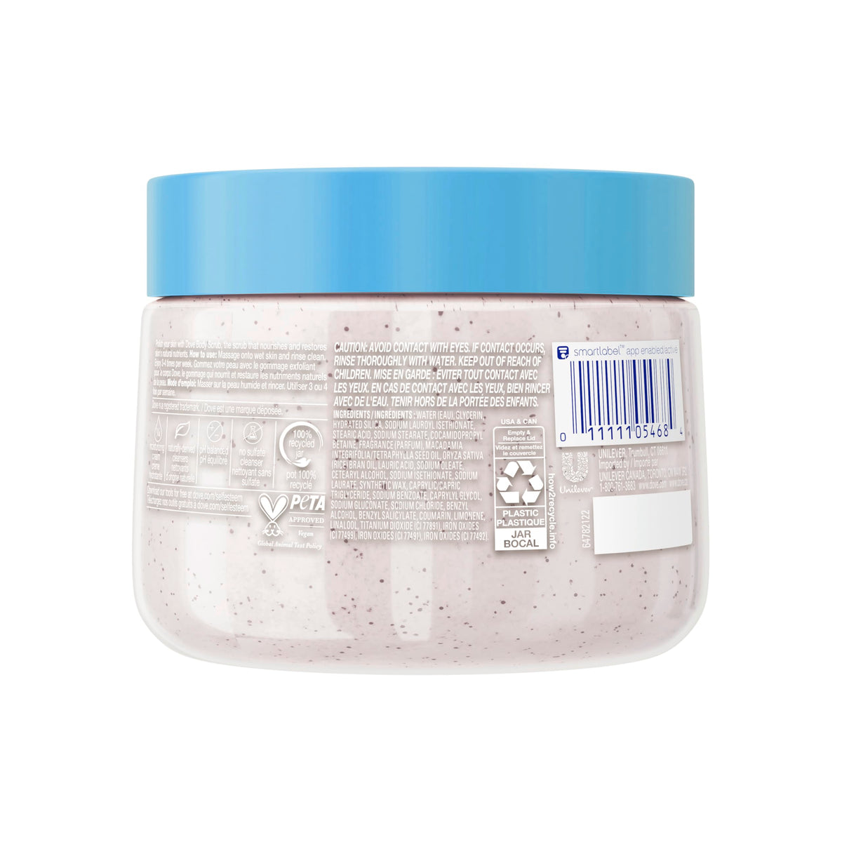 Dove Pomegranate & Shea Butter Body Scrub Exfoliates and Deeply 15 oz