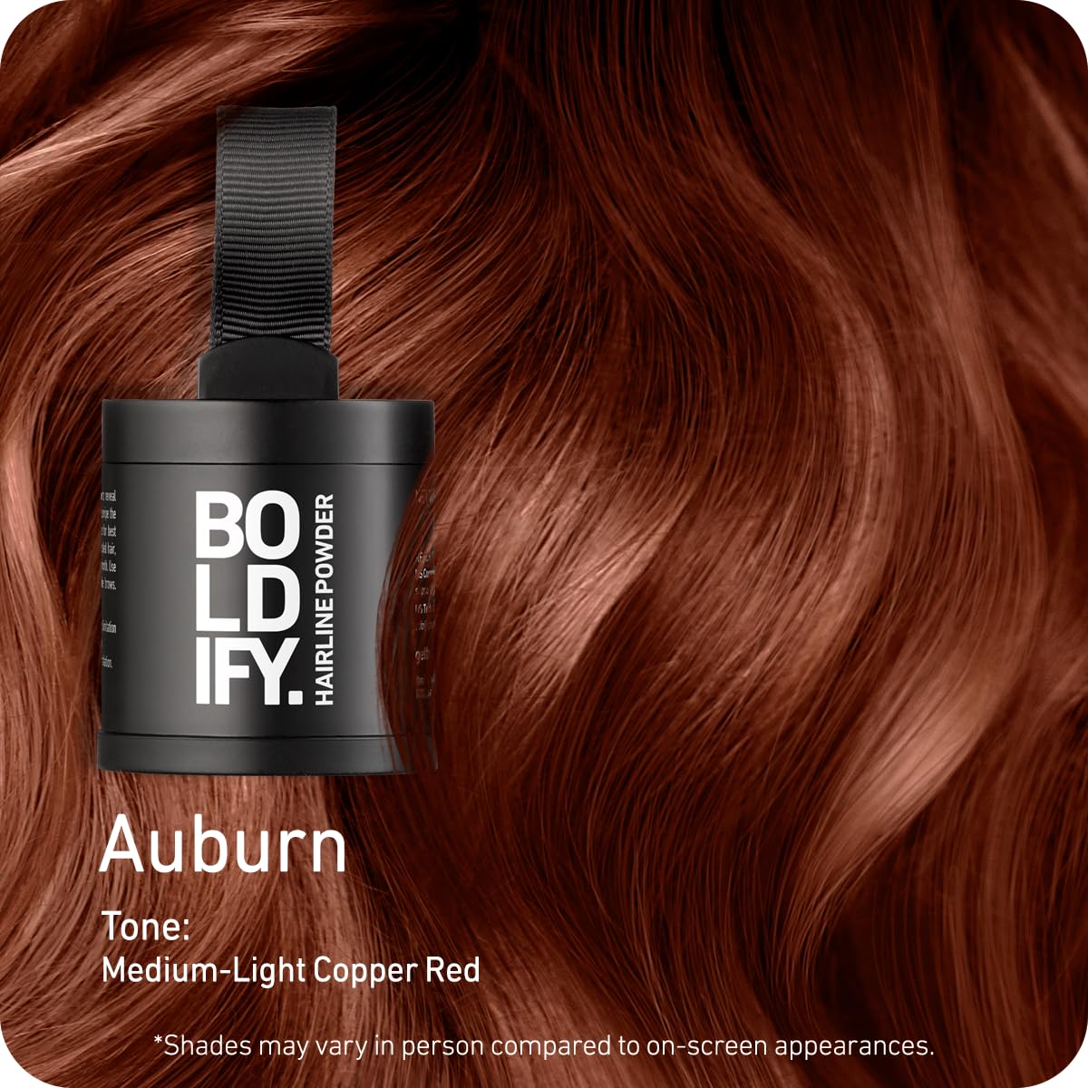 Boldify Hairline Powder, Root Touch Up Hair Color Dark Brown 4g