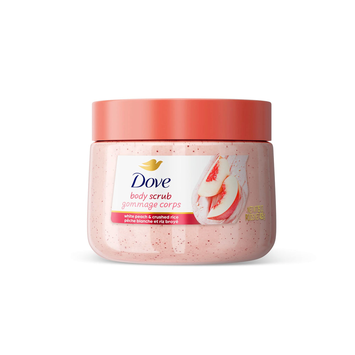 Dove Pomegranate & Shea Butter Body Scrub Exfoliates and Deeply 15 oz
