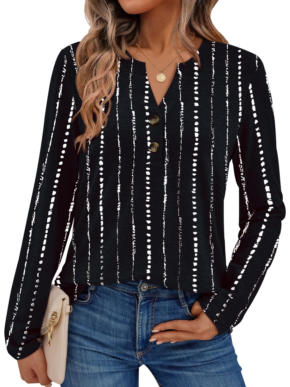 AUTOMET Women's Long Sleeve Shirts 2026 Fall Outfits Dressy Casual Tops