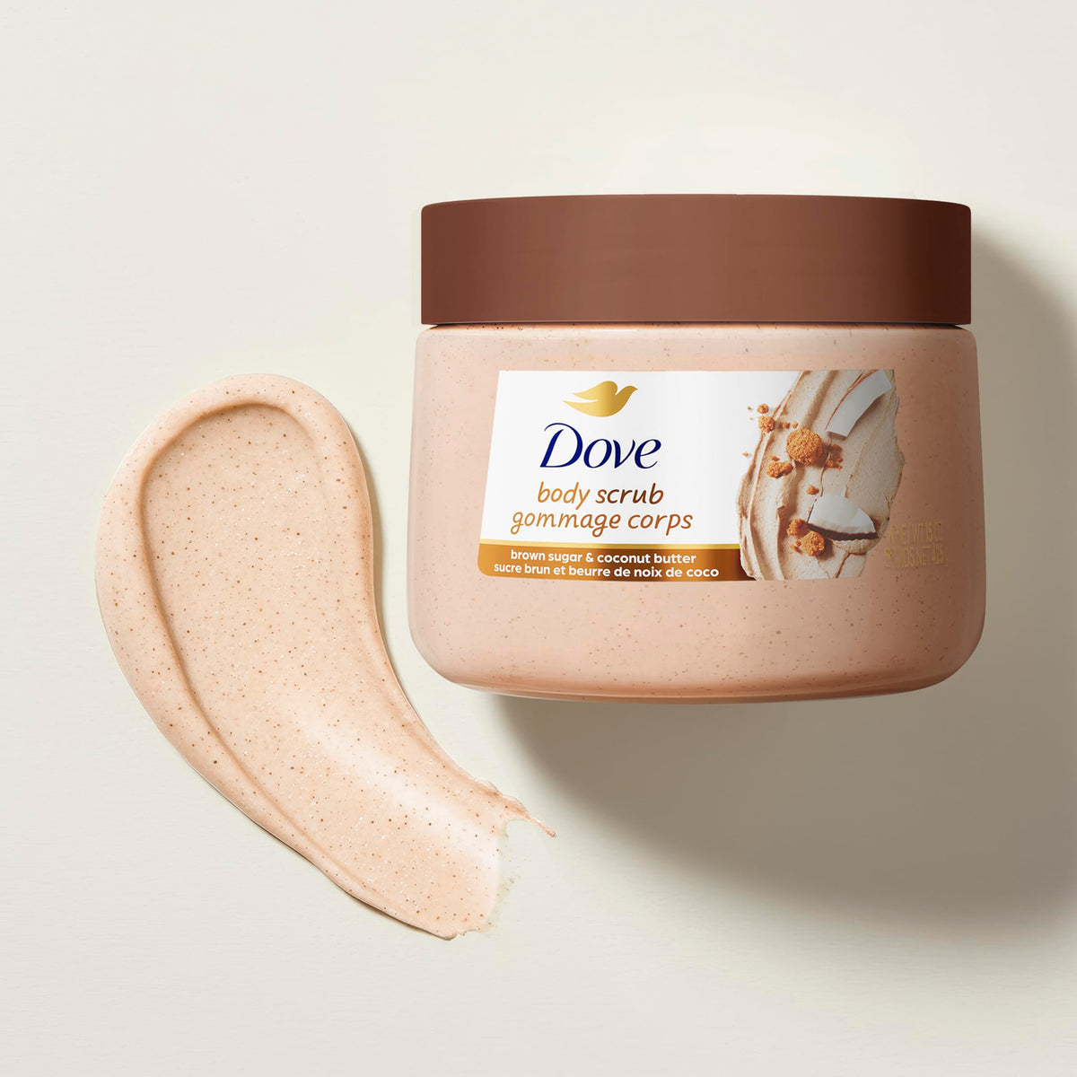 Dove Pomegranate & Shea Butter Body Scrub Exfoliates and Deeply 15 oz