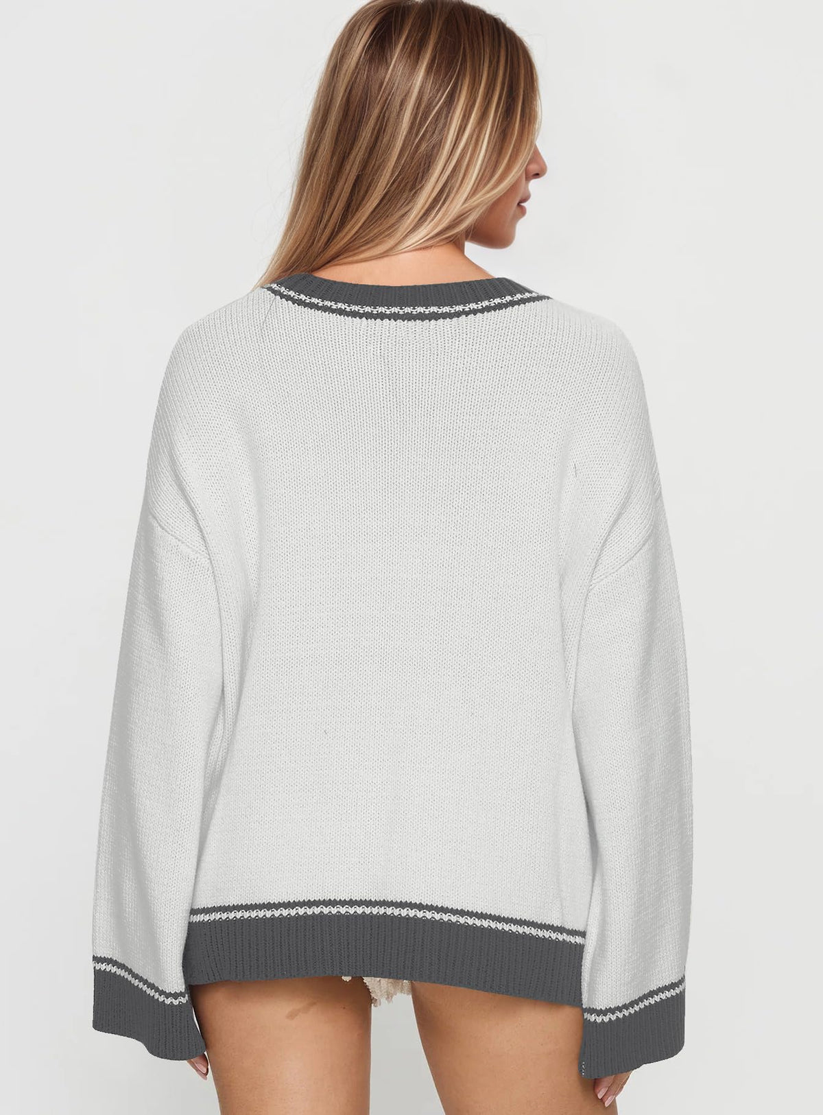 Women Oversized Horse Sweater Y2k Graphic Knit Pullover Long Sleeve Crewneck Aesthetic Horse Sweater Tops