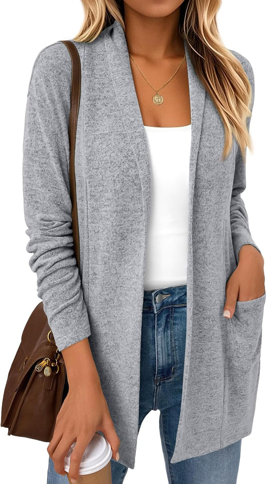 LILLUSORY Cardigan for Women Lightweight Cardigans Fall Fashion Outfits