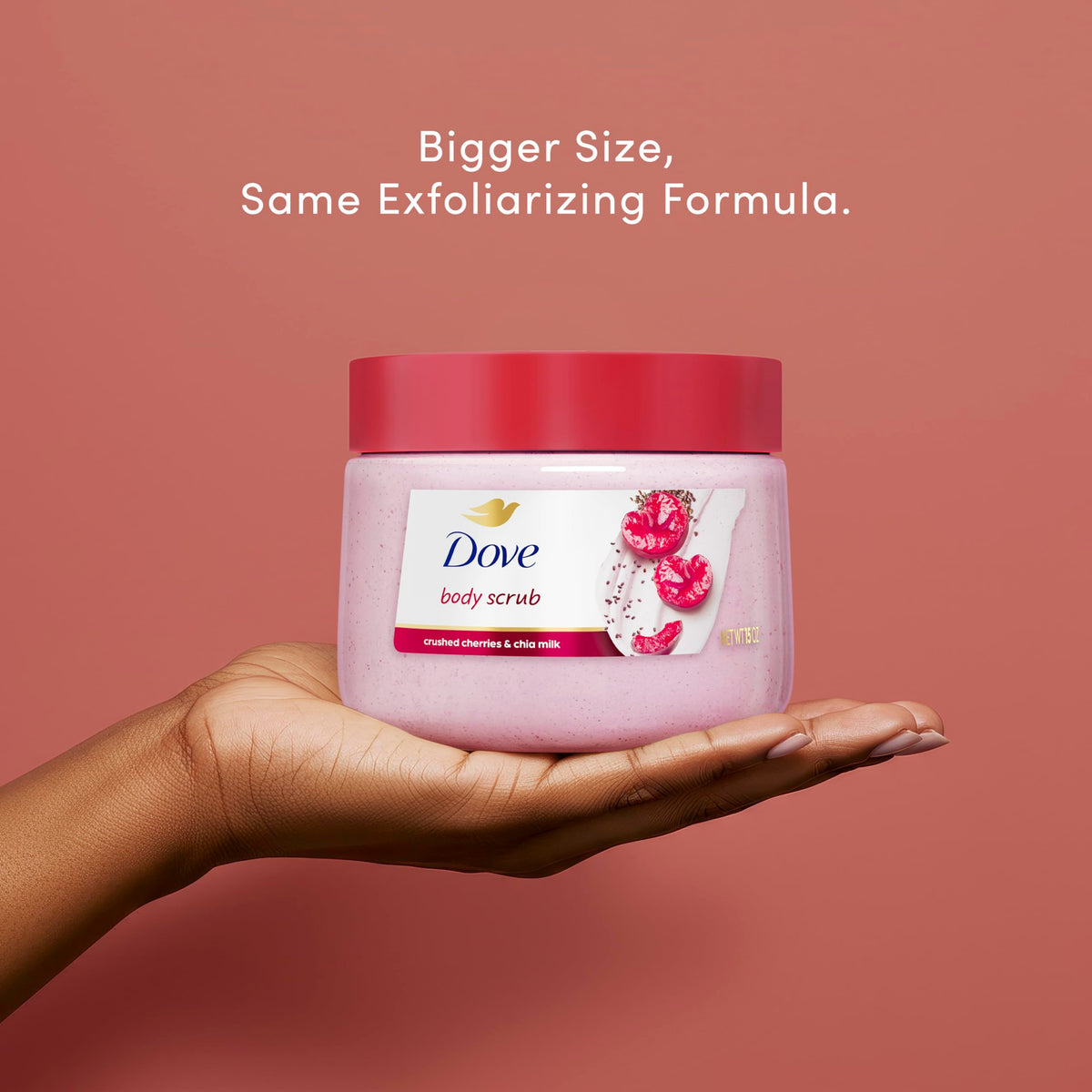 Dove Pomegranate & Shea Butter Body Scrub Exfoliates and Deeply 15 oz