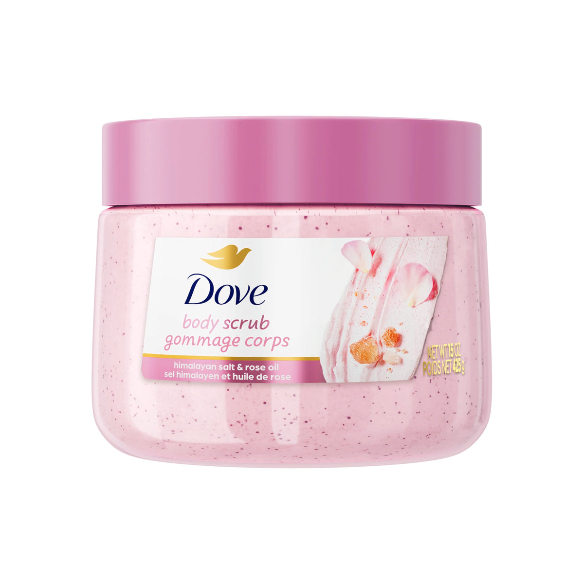 Dove Pomegranate & Shea Butter Body Scrub Exfoliates and Deeply 15 oz