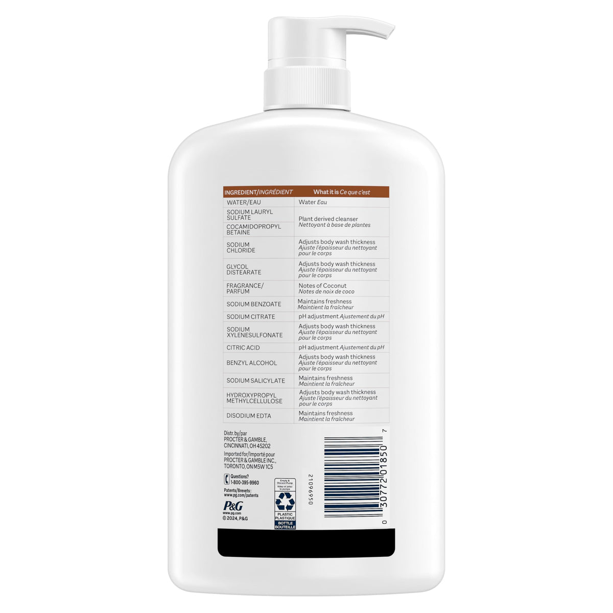Ivory Body Wash, Designed for the Whole Family, Gentle Formula, Free of Dyes Heavy Perfumes Parabens Phthalates & Silicones, for Sensitive Skin, Designed for Skin's pH, Original Scent, 35 oz