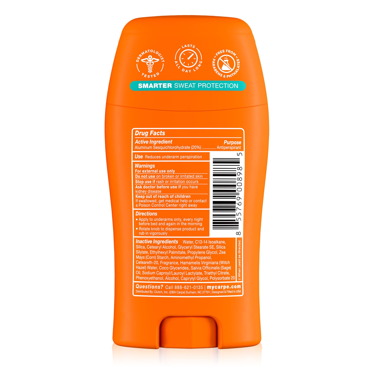Carpe 100-Hour Antiperspirant Deodorant for Women - Coconut Vanilla