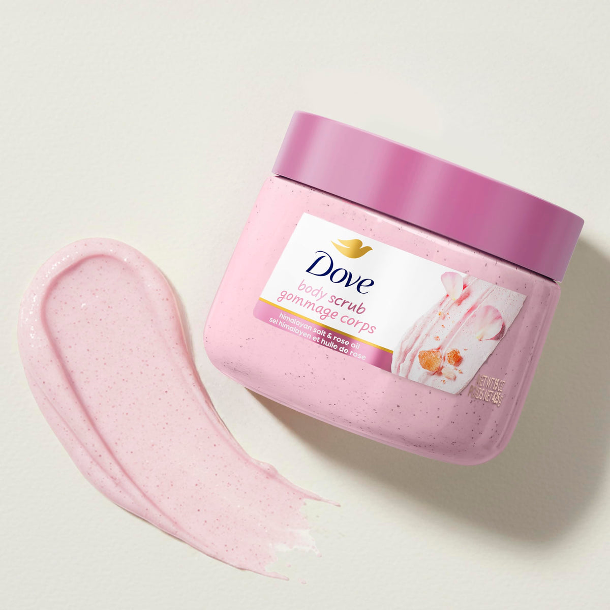 Dove Pomegranate & Shea Butter Body Scrub Exfoliates and Deeply 15 oz