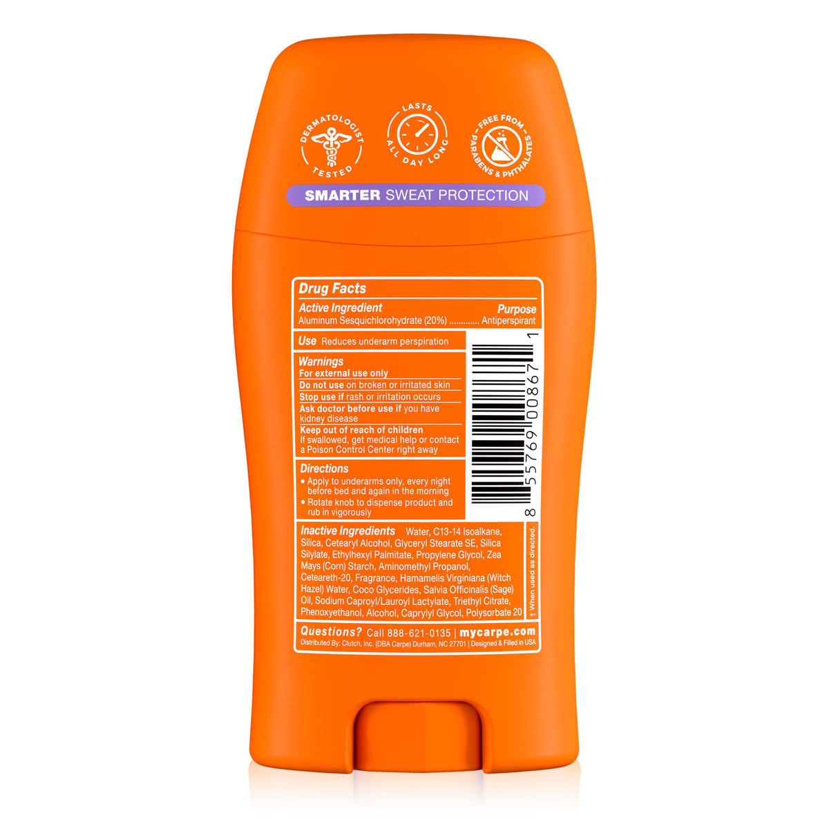 Carpe 100-Hour Antiperspirant Deodorant for Women - Coconut Vanilla