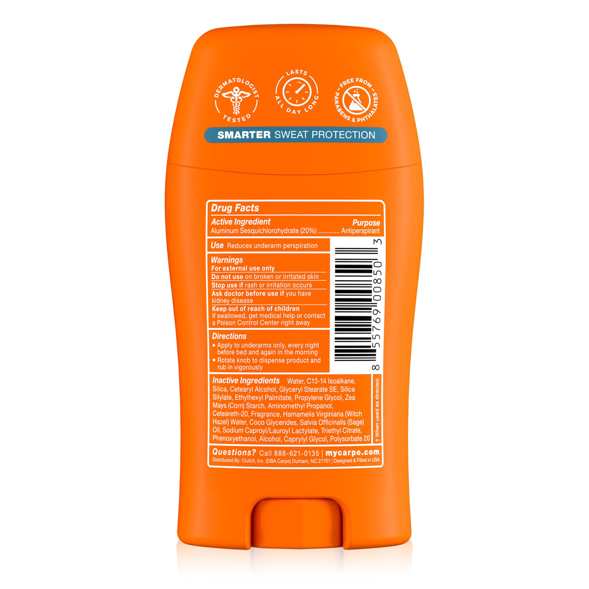Carpe 100-Hour Antiperspirant Deodorant for Women - Coconut Vanilla